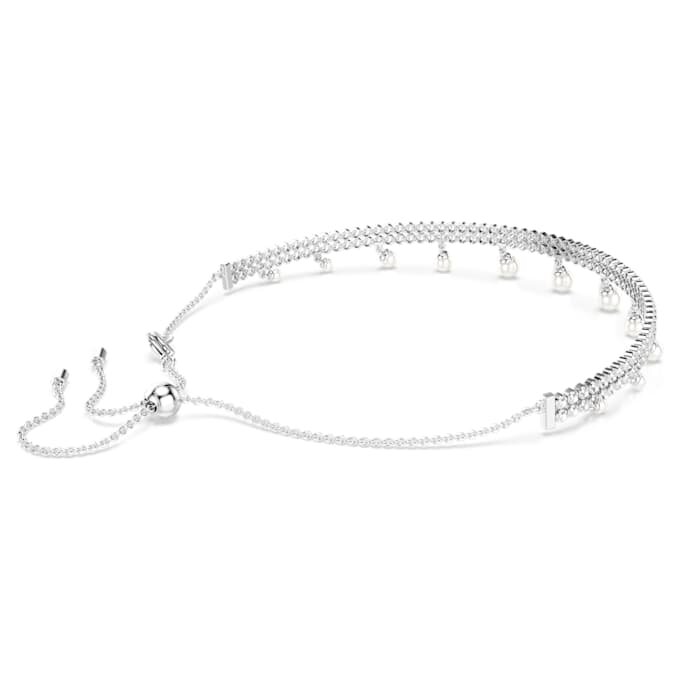 Ariana Grande X Swarovski Κολιέ-κολάρο με κρυστάλλινα μαργαριτάρια, στρογγυλή κοπή, λευκό, επιροδιωμένο Ariana Grande X Swarovski Κολιέ-κολάρο με κρυστάλλινα μαργαριτάρια, στρογγυλή κοπή, λευκό, επιροδιωμένο