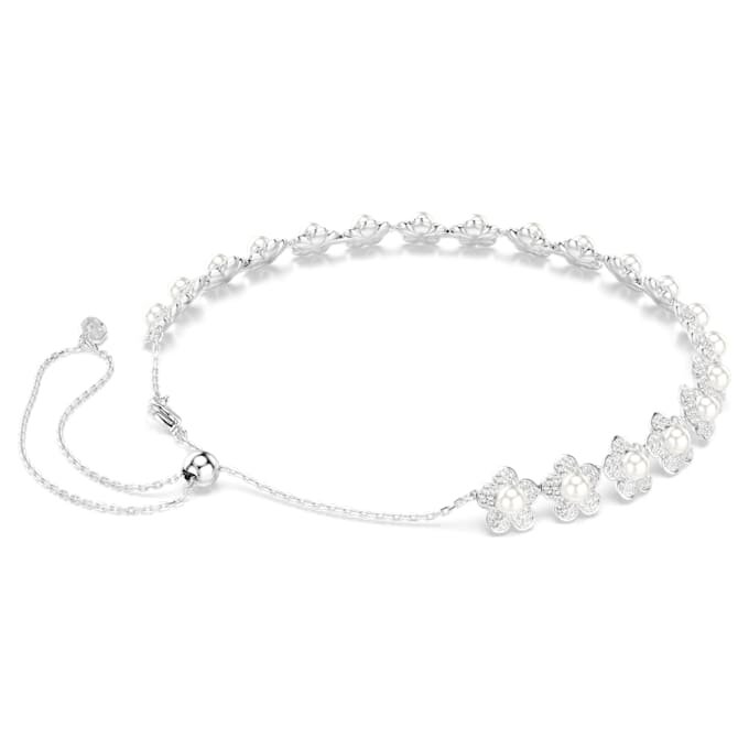 Ariana Grande X Swarovski Κολιέ-κολάρο με κρυστάλλινα μαργαριτάρια, στρογγυλή κοπή, λευκό, επιροδιωμένο Ariana Grande X Swarovski Κολιέ-κολάρο με κρυστάλλινα μαργαριτάρια, στρογγυλή κοπή, λευκό, επιροδιωμένο