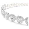 Ariana Grande X Swarovski Κολιέ τύπου choker με μικτή κοπή, κρυστάλλινα μαργαριτάρια, καρδιά, λευκό, επιροδιωμένο Ariana Grande X Swarovski Κολιέ τύπου choker με μικτή κοπή, κρυστάλλινα μαργαριτάρια, καρδιά, λευκό, επιροδιωμένο