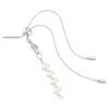 Ariana Grande X Swarovski Κολιέ τύπου choker με μικτή κοπή, κρυστάλλινα μαργαριτάρια, καρδιά, λευκό, επιροδιωμένο Ariana Grande X Swarovski Κολιέ τύπου choker με μικτή κοπή, κρυστάλλινα μαργαριτάρια, καρδιά, λευκό, επιροδιωμένο