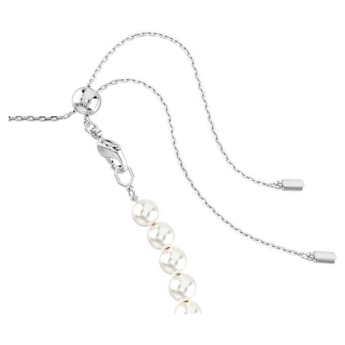 Ariana Grande X Swarovski Κολιέ τύπου choker με μικτή κοπή, κρυστάλλινα μαργαριτάρια, καρδιά, λευκό, επιροδιωμένο Ariana Grande X Swarovski Κολιέ τύπου choker με μικτή κοπή, κρυστάλλινα μαργαριτάρια, καρδιά, λευκό, επιροδιωμένο