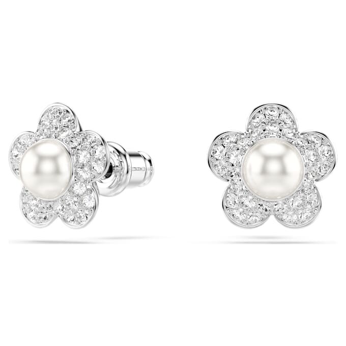 Ariana Grande X Swarovski Σετ με κρυστάλλινα μαργαριτάρια, στρογγυλή κοπή, λουλούδι, λευκό, επιροδιωμένο Ariana Grande X Swarovski Σετ με κρυστάλλινα μαργαριτάρια, στρογγυλή κοπή, λουλούδι, λευκό, επιροδιωμένο