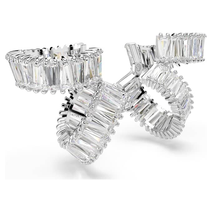 Ariana Grande X Swarovski Σκουλαρίκια τύπου «ear cuff» με κοπή μπαγκέτ, λευκά, επιροδιωμένα Ariana Grande X Swarovski Σκουλαρίκια τύπου «ear cuff» με κοπή μπαγκέτ, λευκά, επιροδιωμένα