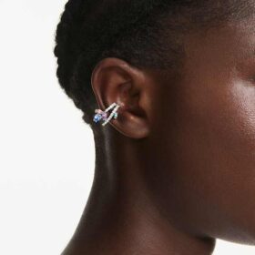 Ariana Grande X Swarovski Σκουλαρίκια τύπου «ear cuff» με μικτή κοπή, πολύχρωμα, επιμεταλλωμένα με ρόδιο