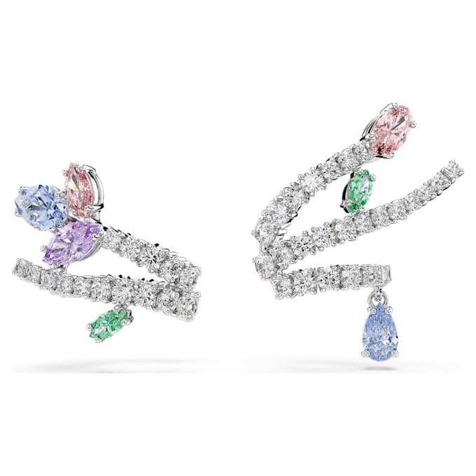 Ariana Grande X Swarovski Σκουλαρίκια τύπου «ear cuff» με μικτή κοπή, πολύχρωμα, επιμεταλλωμένα με ρόδιο Ariana Grande X Swarovski Σκουλαρίκια τύπου «ear cuff» με μικτή κοπή, πολύχρωμα, επιμεταλλωμένα με ρόδιο