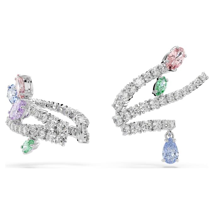 Ariana Grande X Swarovski Σκουλαρίκια τύπου «ear cuff» με μικτή κοπή, πολύχρωμα, επιμεταλλωμένα με ρόδιο Ariana Grande X Swarovski Σκουλαρίκια τύπου «ear cuff» με μικτή κοπή, πολύχρωμα, επιμεταλλωμένα με ρόδιο