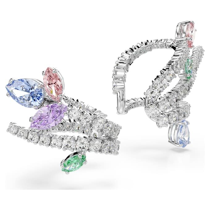 Ariana Grande X Swarovski Σκουλαρίκια τύπου «ear cuff» με μικτή κοπή, πολύχρωμα, επιμεταλλωμένα με ρόδιο Ariana Grande X Swarovski Σκουλαρίκια τύπου «ear cuff» με μικτή κοπή, πολύχρωμα, επιμεταλλωμένα με ρόδιο