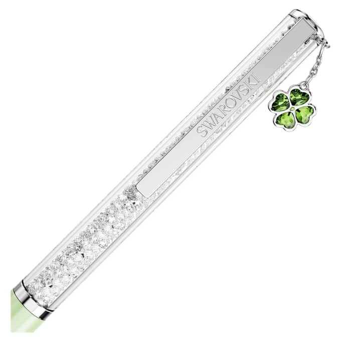 Crystalline Ballpoint Pen Clover, Πράσινο, Πράσινο λακαρισμένο, Επιχρωμιωμένο Crystalline Ballpoint Pen Clover, Πράσινο, Πράσινο λακαρισμένο, Επιχρωμιωμένο