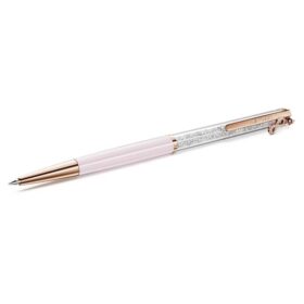 Crystalline Ballpoint Pen Infinity, ροζ λακαρισμένο, επιχρυσωμένο σε απόχρωση ροζ χρυσού