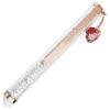 Crystalline Ballpoint Pen Ladybug, λευκό, βαμμένο με κόκκινο λάκα, επιχρυσωμένο σε ροζ χρυσό