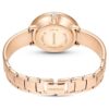 Crystalline Bangle Watch Swiss Made, μεταλλικό βραχιόλι, μπεζ, φινίρισμα σε απόχρωση ροζ χρυσού Crystalline Bangle Watch Swiss Made, μεταλλικό βραχιόλι, μπεζ, φινίρισμα σε απόχρωση ροζ χρυσού