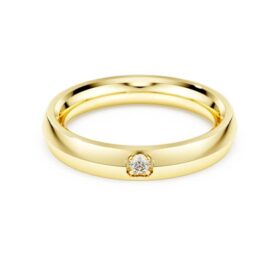 Δαχτυλίδι Eternity Band με διαμάντια εργαστηριακής καλλιέργειας 0,05 καράτια συνολικά, στρογγυλό σχήμα, κίτρινο χρυσό 14K Δαχτυλίδι Eternity Band με διαμάντια εργαστηριακής καλλιέργειας 0,05 καράτια συνολικά, στρογγυλό σχήμα, κίτρινο χρυσό 14K