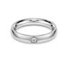 Δαχτυλίδι Eternity Band με διαμάντια εργαστηριακής καλλιέργειας 0,05 καράτια συνολικά, στρογγυλό σχήμα, λευκόχρυσο 14K Δαχτυλίδι Eternity Band με διαμάντια εργαστηριακής καλλιέργειας 0,05 καράτια συνολικά, στρογγυλό σχήμα, λευκόχρυσο 14K
