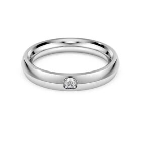Δαχτυλίδι Eternity Band με διαμάντια εργαστηριακής καλλιέργειας 0,05 καράτια συνολικά, στρογγυλό σχήμα, λευκόχρυσο 14K Δαχτυλίδι Eternity Band με διαμάντια εργαστηριακής καλλιέργειας 0,05 καράτια συνολικά, στρογγυλό σχήμα, λευκόχρυσο 14K