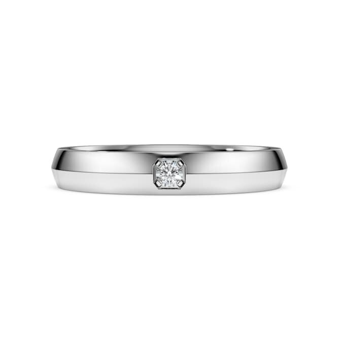 Δαχτυλίδι Eternity Band με διαμάντια εργαστηριακής καλλιέργειας 0,05 καράτια συνολικά, στρογγυλό σχήμα, λευκόχρυσο 14K Δαχτυλίδι Eternity Band με διαμάντια εργαστηριακής καλλιέργειας 0,05 καράτια συνολικά, στρογγυλό σχήμα, λευκόχρυσο 14K