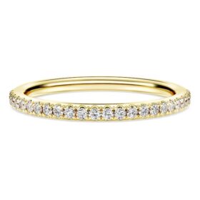 Δαχτυλίδι Eternity Band με διαμάντια εργαστηριακής καλλιέργειας 0,2 καράτια συνολικά, στρογγυλό σχήμα, κίτρινο χρυσό 14K Δαχτυλίδι Eternity Band με διαμάντια εργαστηριακής καλλιέργειας 0,2 καράτια συνολικά, στρογγυλό σχήμα, κίτρινο χρυσό 14K