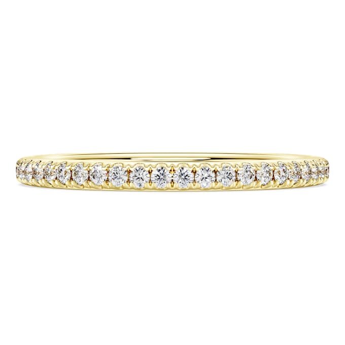 Δαχτυλίδι Eternity Band με διαμάντια εργαστηριακής καλλιέργειας 0,2 καράτια συνολικά, στρογγυλό σχήμα, κίτρινο χρυσό 14K Δαχτυλίδι Eternity Band με διαμάντια εργαστηριακής καλλιέργειας 0,2 καράτια συνολικά, στρογγυλό σχήμα, κίτρινο χρυσό 14K