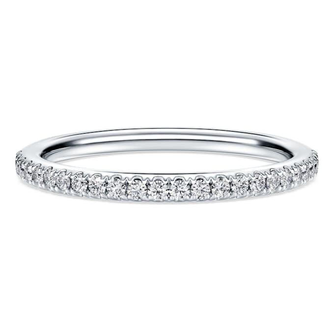 Δαχτυλίδι Eternity Band με διαμάντια εργαστηριακής καλλιέργειας 0,2 καράτια συνολικά, στρογγυλό σχήμα, λευκόχρυσο 14K Δαχτυλίδι Eternity Band με διαμάντια εργαστηριακής καλλιέργειας 0,2 καράτια συνολικά, στρογγυλό σχήμα, λευκόχρυσο 14K
