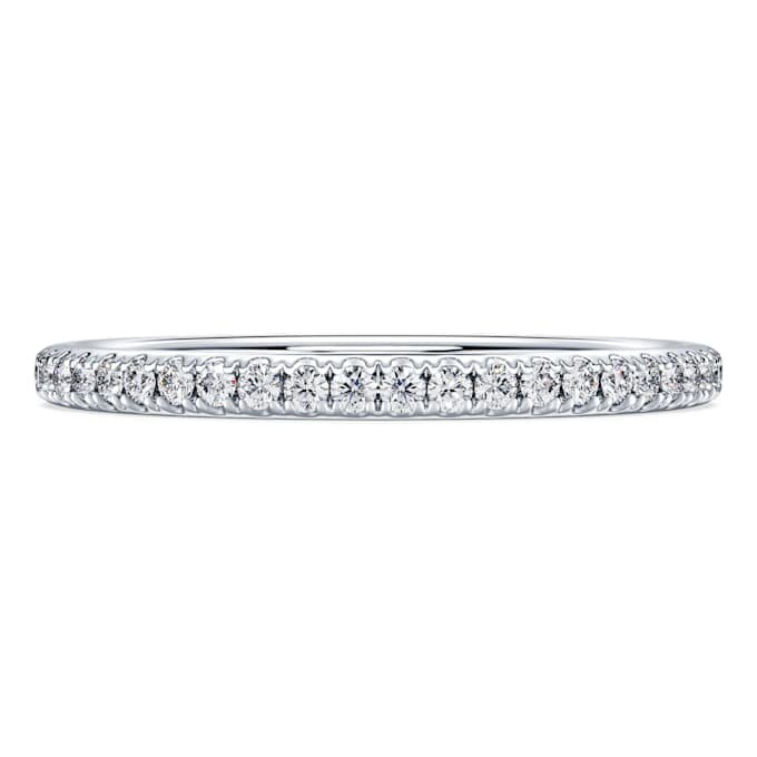 Δαχτυλίδι Eternity Band με διαμάντια εργαστηριακής καλλιέργειας 0,2 καράτια συνολικά, στρογγυλό σχήμα, λευκόχρυσο 14K Δαχτυλίδι Eternity Band με διαμάντια εργαστηριακής καλλιέργειας 0,2 καράτια συνολικά, στρογγυλό σχήμα, λευκόχρυσο 14K