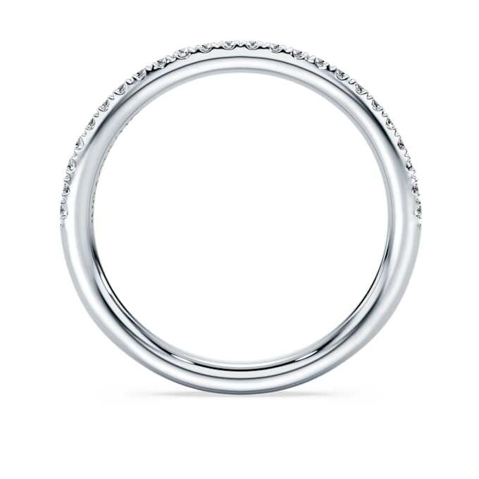 Δαχτυλίδι Eternity Band με διαμάντια εργαστηριακής καλλιέργειας 0,2 καράτια συνολικά, στρογγυλό σχήμα, λευκόχρυσο 14K Δαχτυλίδι Eternity Band με διαμάντια εργαστηριακής καλλιέργειας 0,2 καράτια συνολικά, στρογγυλό σχήμα, λευκόχρυσο 14K