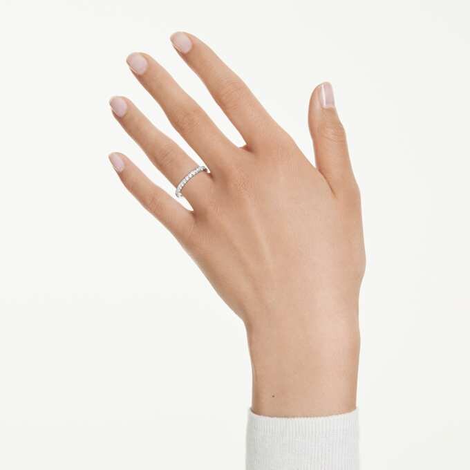 Δαχτυλίδι Eternity Band με διαμάντια εργαστηριακής καλλιέργειας 0,4 καράτια συνολικά, στρογγυλό σχήμα, ασήμι 925 Δαχτυλίδι Eternity Band με διαμάντια εργαστηριακής καλλιέργειας 0,4 καράτια συνολικά, στρογγυλό σχήμα, ασήμι 925