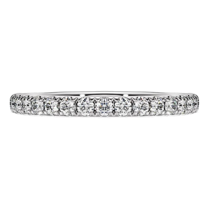 Δαχτυλίδι Eternity Band με διαμάντια εργαστηριακής καλλιέργειας 0,4 καράτια συνολικά, στρογγυλό σχήμα, ασήμι 925 Δαχτυλίδι Eternity Band με διαμάντια εργαστηριακής καλλιέργειας 0,4 καράτια συνολικά, στρογγυλό σχήμα, ασήμι 925