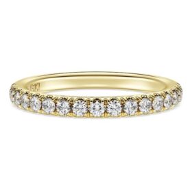 Δαχτυλίδι Eternity Band με διαμάντια εργαστηριακής καλλιέργειας 0,4 καράτια συνολικά, στρογγυλό σχήμα, κίτρινο χρυσό 14K Δαχτυλίδι Eternity Band με διαμάντια εργαστηριακής καλλιέργειας 0,4 καράτια συνολικά, στρογγυλό σχήμα, κίτρινο χρυσό 14K