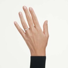 Δαχτυλίδι Eternity Band με διαμάντια εργαστηριακής καλλιέργειας 0,4 καράτια συνολικά, στρογγυλό σχήμα, λευκόχρυσο 14K Δαχτυλίδι Eternity Band με διαμάντια εργαστηριακής καλλιέργειας 0,4 καράτια συνολικά, στρογγυλό σχήμα, λευκόχρυσο 14K
