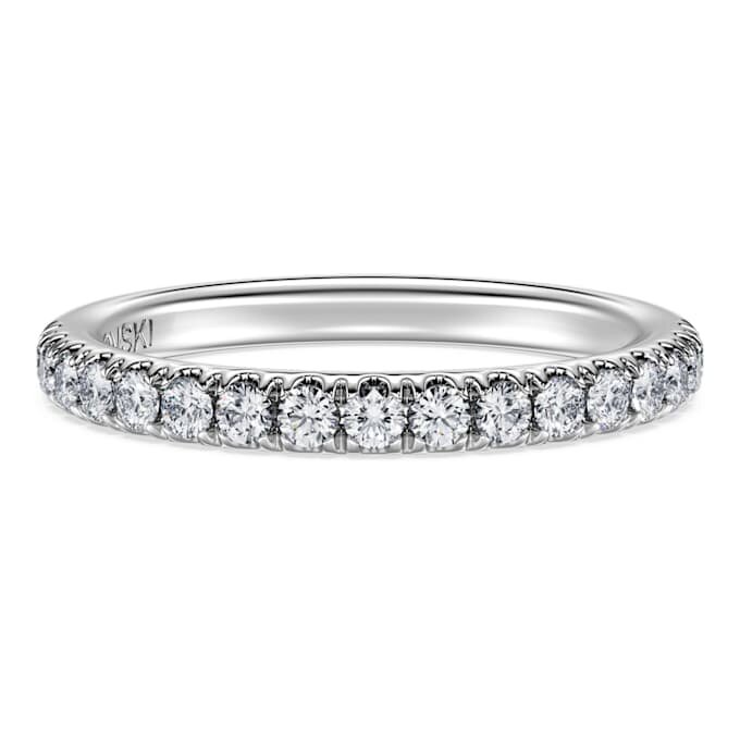 Δαχτυλίδι Eternity Band με διαμάντια εργαστηριακής καλλιέργειας 0,4 καράτια συνολικά, στρογγυλό σχήμα, λευκόχρυσο 14K Δαχτυλίδι Eternity Band με διαμάντια εργαστηριακής καλλιέργειας 0,4 καράτια συνολικά, στρογγυλό σχήμα, λευκόχρυσο 14K
