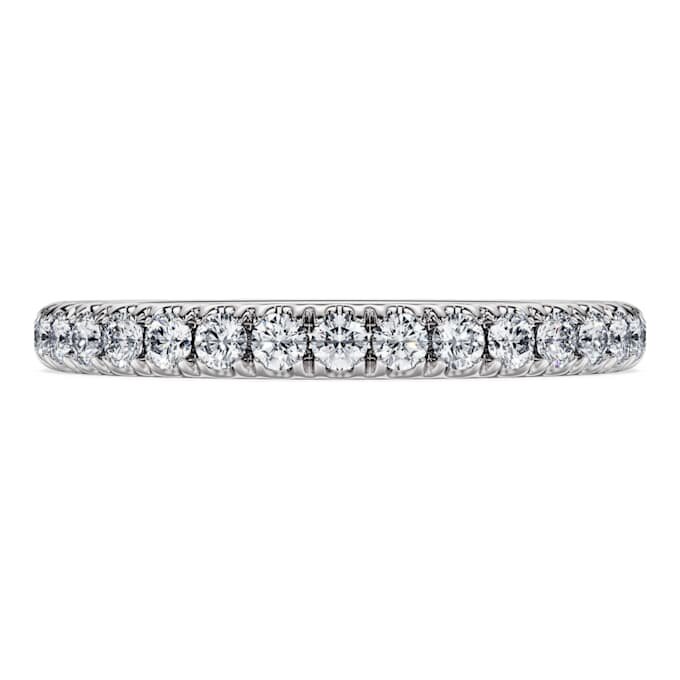 Δαχτυλίδι Eternity Band με διαμάντια εργαστηριακής καλλιέργειας 0,4 καράτια συνολικά, στρογγυλό σχήμα, λευκόχρυσο 14K Δαχτυλίδι Eternity Band με διαμάντια εργαστηριακής καλλιέργειας 0,4 καράτια συνολικά, στρογγυλό σχήμα, λευκόχρυσο 14K