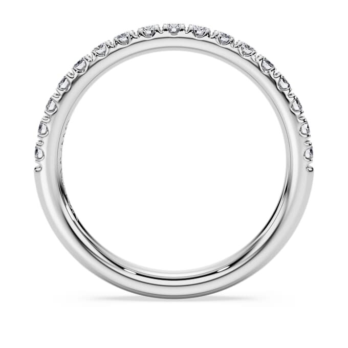 Δαχτυλίδι Eternity Band με διαμάντια εργαστηριακής καλλιέργειας 0,4 καράτια συνολικά, στρογγυλό σχήμα, λευκόχρυσο 14K Δαχτυλίδι Eternity Band με διαμάντια εργαστηριακής καλλιέργειας 0,4 καράτια συνολικά, στρογγυλό σχήμα, λευκόχρυσο 14K
