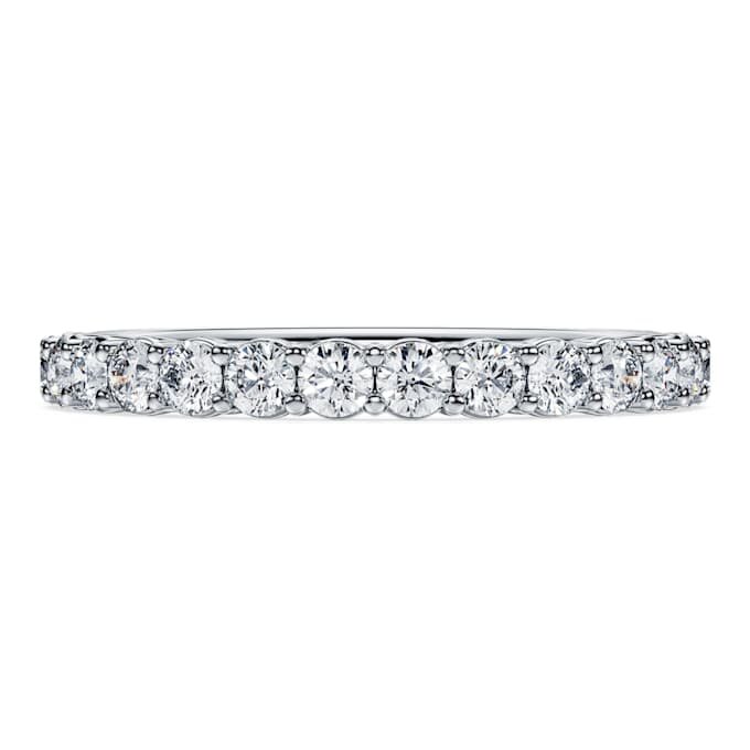 Δαχτυλίδι Eternity Band με διαμάντια εργαστηριακής καλλιέργειας 0,5 καράτια συνολικά, στρογγυλό σχήμα, λευκόχρυσο 14K Δαχτυλίδι Eternity Band με διαμάντια εργαστηριακής καλλιέργειας 0,5 καράτια συνολικά, στρογγυλό σχήμα, λευκόχρυσο 14K
