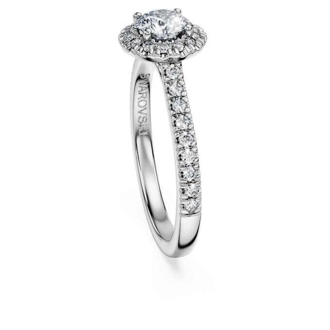 Δαχτυλίδι Eternity Halo Solitaire με διαμάντια εργαστηριακής καλλιέργειας 0,8 καράτια συνολικά, στρογγυλό σχήμα, λευκόχρυσο 14K Δαχτυλίδι Eternity Halo Solitaire με διαμάντια εργαστηριακής καλλιέργειας 0,8 καράτια συνολικά, στρογγυλό σχήμα, λευκόχρυσο 14K