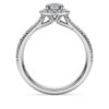 Δαχτυλίδι Eternity Halo Solitaire με διαμάντια εργαστηριακής καλλιέργειας 0,8 καράτια συνολικά, στρογγυλό σχήμα, λευκόχρυσο 14K Δαχτυλίδι Eternity Halo Solitaire με διαμάντια εργαστηριακής καλλιέργειας 0,8 καράτια συνολικά, στρογγυλό σχήμα, λευκόχρυσο 14K