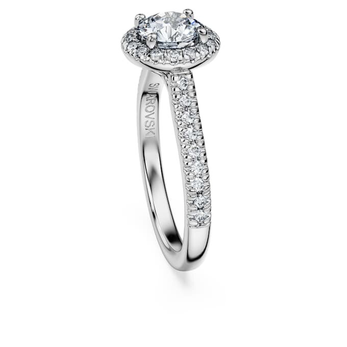 Δαχτυλίδι Eternity Halo Solitaire με διαμάντια εργαστηριακής καλλιέργειας 1,33 καράτια συνολικά, στρογγυλό σχήμα, λευκόχρυσο 14K Δαχτυλίδι Eternity Halo Solitaire με διαμάντια εργαστηριακής καλλιέργειας 1,33 καράτια συνολικά, στρογγυλό σχήμα, λευκόχρυσο 14K
