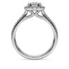 Δαχτυλίδι Eternity Halo Solitaire με διαμάντια εργαστηριακής καλλιέργειας 1,33 καράτια συνολικά, στρογγυλό σχήμα, λευκόχρυσο 14K Δαχτυλίδι Eternity Halo Solitaire με διαμάντια εργαστηριακής καλλιέργειας 1,33 καράτια συνολικά, στρογγυλό σχήμα, λευκόχρυσο 14K