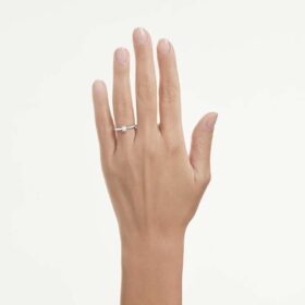 Δαχτυλίδι Eternity Solitaire με διαμάντια εργαστηριακής καλλιέργειας 0,25 καράτια συνολικά, στρογγυλό σχήμα, ασήμι 925 Δαχτυλίδι Eternity Solitaire με διαμάντια εργαστηριακής καλλιέργειας 0,25 καράτια συνολικά, στρογγυλό σχήμα, ασήμι 925