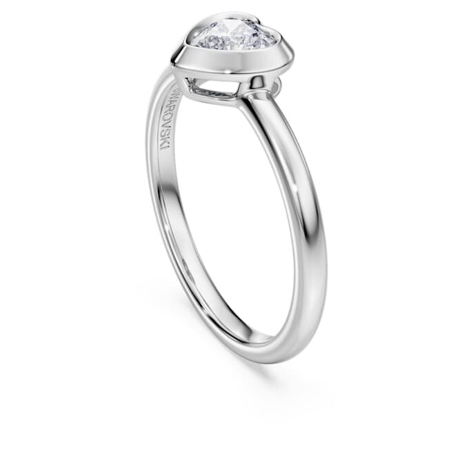 Δαχτυλίδι Eternity Solitaire με διαμάντια εργαστηριακής καλλιέργειας 0,5 καράτια συνολικά, σχήμα καρδιάς, ασήμι 925 Δαχτυλίδι Eternity Solitaire με διαμάντια εργαστηριακής καλλιέργειας 0,5 καράτια συνολικά, σχήμα καρδιάς, ασήμι 925