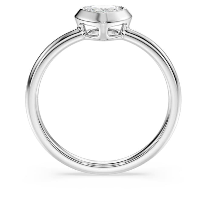 Δαχτυλίδι Eternity Solitaire με διαμάντια εργαστηριακής καλλιέργειας 0,5 καράτια συνολικά, σχήμα καρδιάς, ασήμι 925 Δαχτυλίδι Eternity Solitaire με διαμάντια εργαστηριακής καλλιέργειας 0,5 καράτια συνολικά, σχήμα καρδιάς, ασήμι 925
