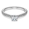 Δαχτυλίδι Eternity Solitaire με διαμάντια εργαστηριακής καλλιέργειας 0,7 καράτια συνολικά, στρογγυλό σχήμα, λευκόχρυσο 14 καρατίων Δαχτυλίδι Eternity Solitaire με διαμάντια εργαστηριακής καλλιέργειας 0,7 καράτια συνολικά, στρογγυλό σχήμα, λευκόχρυσο 14 καρατίων