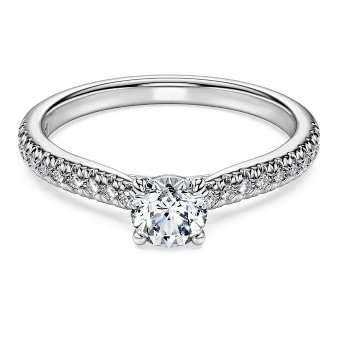 Δαχτυλίδι Eternity Solitaire με διαμάντια εργαστηριακής καλλιέργειας 0,7 καράτια συνολικά, στρογγυλό σχήμα, λευκόχρυσο 14 καρατίων Δαχτυλίδι Eternity Solitaire με διαμάντια εργαστηριακής καλλιέργειας 0,7 καράτια συνολικά, στρογγυλό σχήμα, λευκόχρυσο 14 καρατίων