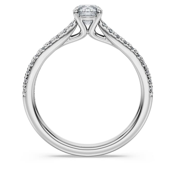 Δαχτυλίδι Eternity Solitaire με διαμάντια εργαστηριακής καλλιέργειας 0,7 καράτια συνολικά, στρογγυλό σχήμα, λευκόχρυσο 14 καρατίων Δαχτυλίδι Eternity Solitaire με διαμάντια εργαστηριακής καλλιέργειας 0,7 καράτια συνολικά, στρογγυλό σχήμα, λευκόχρυσο 14 καρατίων