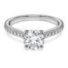 Δαχτυλίδι Eternity Solitaire με διαμάντια εργαστηριακής καλλιέργειας 1,2 Ct συνολικά, στρογγυλό σχήμα, λευκό χρυσό 14K Δαχτυλίδι Eternity Solitaire με διαμάντια εργαστηριακής καλλιέργειας 1,2 Ct συνολικά, στρογγυλό σχήμα, λευκό χρυσό 14K