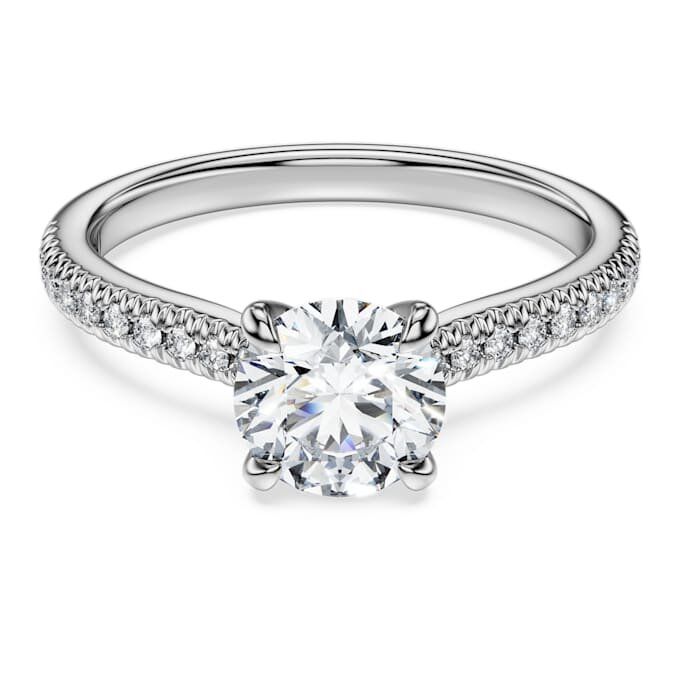 Δαχτυλίδι Eternity Solitaire με διαμάντια εργαστηριακής καλλιέργειας 1,2 Ct συνολικά, στρογγυλό σχήμα, λευκό χρυσό 14K Δαχτυλίδι Eternity Solitaire με διαμάντια εργαστηριακής καλλιέργειας 1,2 Ct συνολικά, στρογγυλό σχήμα, λευκό χρυσό 14K