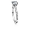 Δαχτυλίδι Eternity Solitaire με διαμάντια εργαστηριακής καλλιέργειας 1,2 Ct συνολικά, στρογγυλό σχήμα, λευκό χρυσό 14K Δαχτυλίδι Eternity Solitaire με διαμάντια εργαστηριακής καλλιέργειας 1,2 Ct συνολικά, στρογγυλό σχήμα, λευκό χρυσό 14K
