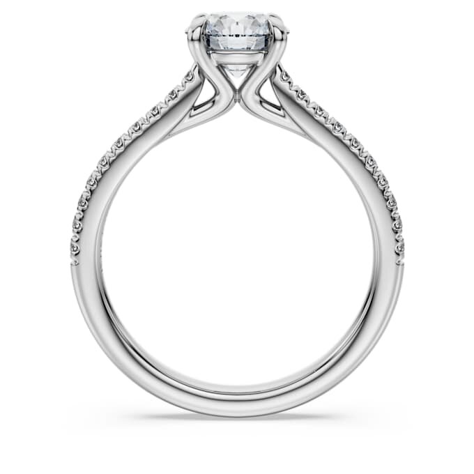 Δαχτυλίδι Eternity Solitaire με διαμάντια εργαστηριακής καλλιέργειας 1,2 Ct συνολικά, στρογγυλό σχήμα, λευκό χρυσό 14K Δαχτυλίδι Eternity Solitaire με διαμάντια εργαστηριακής καλλιέργειας 1,2 Ct συνολικά, στρογγυλό σχήμα, λευκό χρυσό 14K