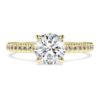 Δαχτυλίδι Eternity Solitaire με διαμάντια εργαστηριακής καλλιέργειας 1,2 καράτια συνολικά, στρογγυλό σχήμα, κίτρινο χρυσό 14K Δαχτυλίδι Eternity Solitaire με διαμάντια εργαστηριακής καλλιέργειας 1,2 καράτια συνολικά, στρογγυλό σχήμα, κίτρινο χρυσό 14K