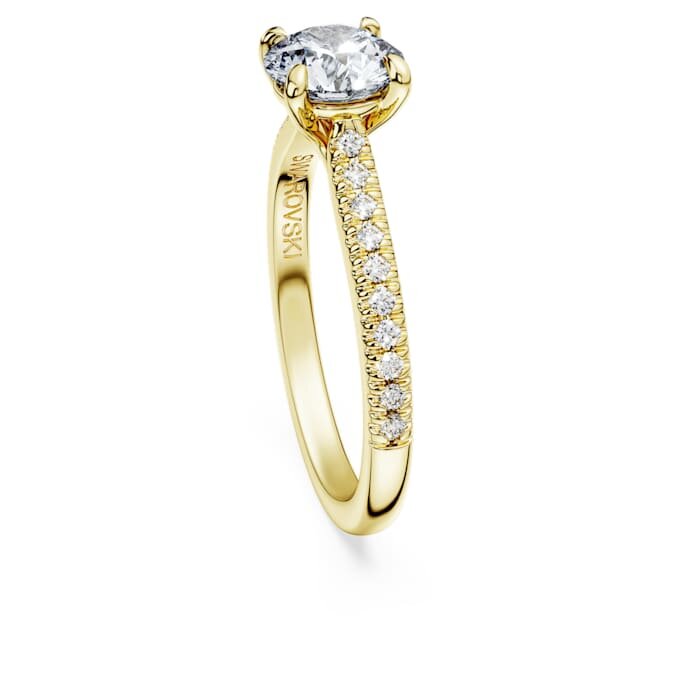 Δαχτυλίδι Eternity Solitaire με διαμάντια εργαστηριακής καλλιέργειας 1,2 καράτια συνολικά, στρογγυλό σχήμα, κίτρινο χρυσό 14K Δαχτυλίδι Eternity Solitaire με διαμάντια εργαστηριακής καλλιέργειας 1,2 καράτια συνολικά, στρογγυλό σχήμα, κίτρινο χρυσό 14K