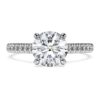 Δαχτυλίδι Eternity Solitaire με διαμάντια εργαστηριακής καλλιέργειας 1,7 καράτια συνολικά, στρογγυλό σχήμα, λευκόχρυσο 14K Δαχτυλίδι Eternity Solitaire με διαμάντια εργαστηριακής καλλιέργειας 1,7 καράτια συνολικά, στρογγυλό σχήμα, λευκόχρυσο 14K