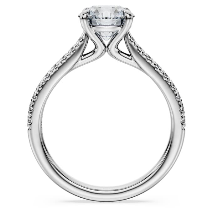 Δαχτυλίδι Eternity Solitaire με διαμάντια εργαστηριακής καλλιέργειας 1,7 καράτια συνολικά, στρογγυλό σχήμα, λευκόχρυσο 14K Δαχτυλίδι Eternity Solitaire με διαμάντια εργαστηριακής καλλιέργειας 1,7 καράτια συνολικά, στρογγυλό σχήμα, λευκόχρυσο 14K